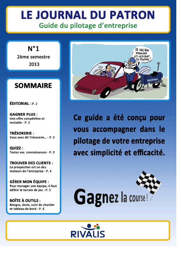 Couverture du Journal du Patron N°1